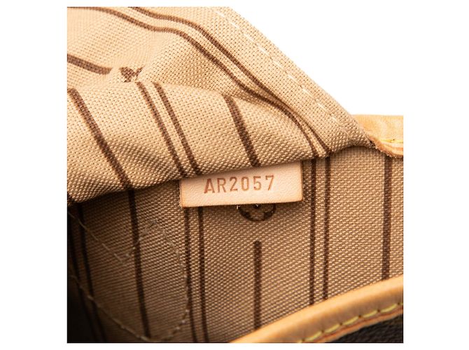 Louis Vuitton Borsa Neverfull MM Monogram Marrone - vista 6