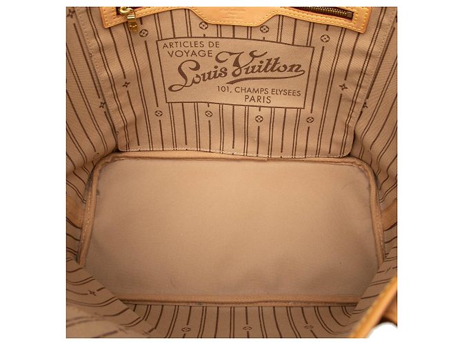 Louis Vuitton Borsa Neverfull MM Monogram Marrone - vista 4