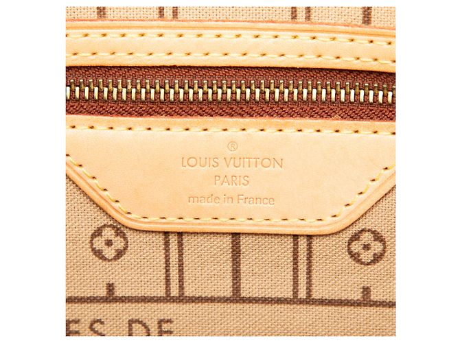 Louis Vuitton Borsa Neverfull MM Monogram Marrone - vista 5