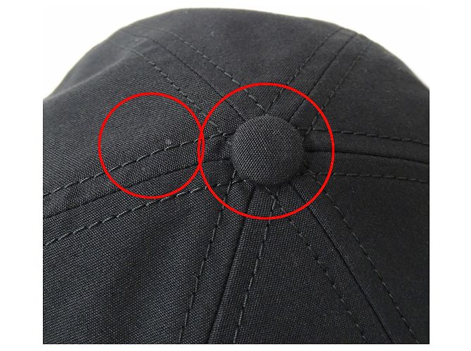 Boné de algodão preto masculino Louis Vuitton - vista 10