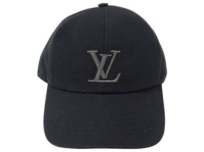 Boné de algodão preto masculino Louis Vuitton - vista 2