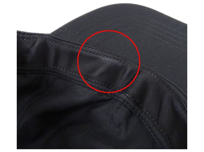 Boné de algodão preto masculino Louis Vuitton - vista 7