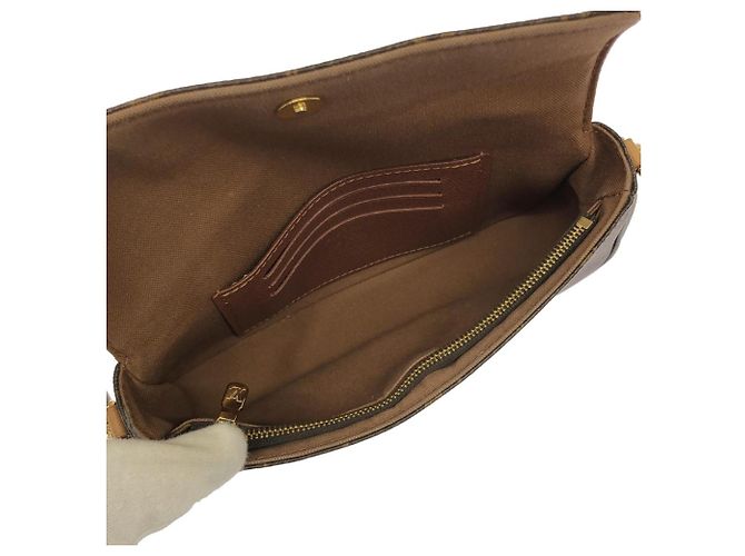 Borsa a Spalla Louis Vuitton Monogram Wallet on Chain Ivy M81911 Marrone Monogramma - vista 6
