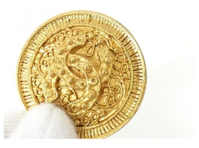 Orecchini a clip dorati Chanel D'oro - vista 6
