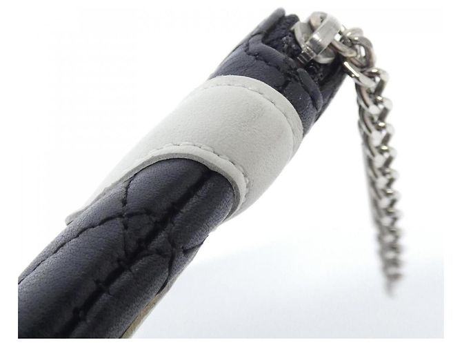 Pochette borsa a mano Chanel Cambon Line Modello 26730 Nero Bianco - vista 5