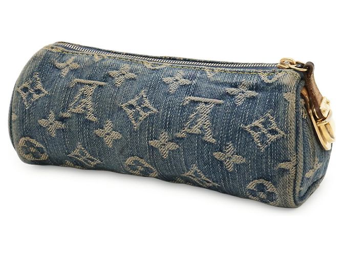 Pochette Speedy GM in Denim Monogram Louis Vuitton Blu Monogramma - vista 3