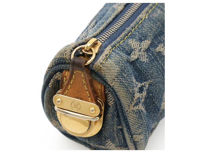 Pochette Speedy GM in Denim Monogram Louis Vuitton Blu Monogramma - vista 5
