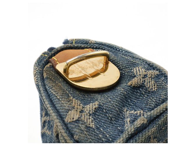 Pochette Speedy GM in Denim Monogram Louis Vuitton Blu Monogramma - vista 6
