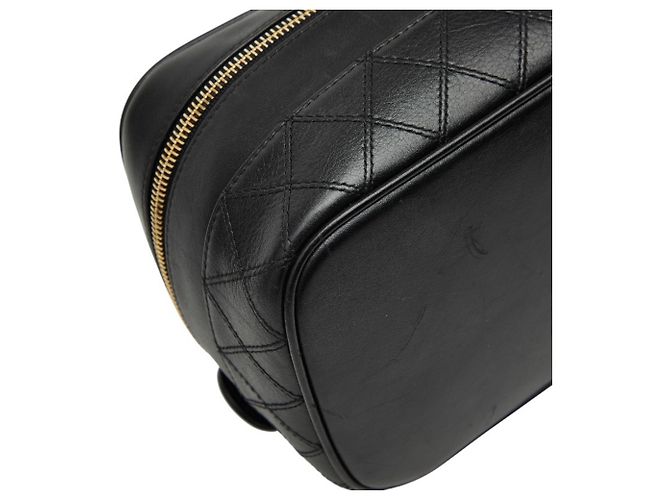 Borsa a Mano Vanity Bicolor Chanel Nero - vista 6