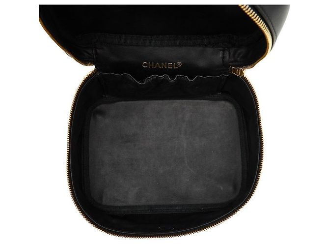 Borsa a Mano Vanity Bicolor Chanel Nero - vista 9