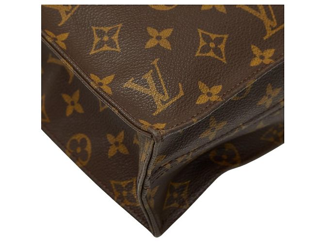 Louis Vuitton Monogram Sac Plat Handtasche M51140 Braun - Ansicht 4