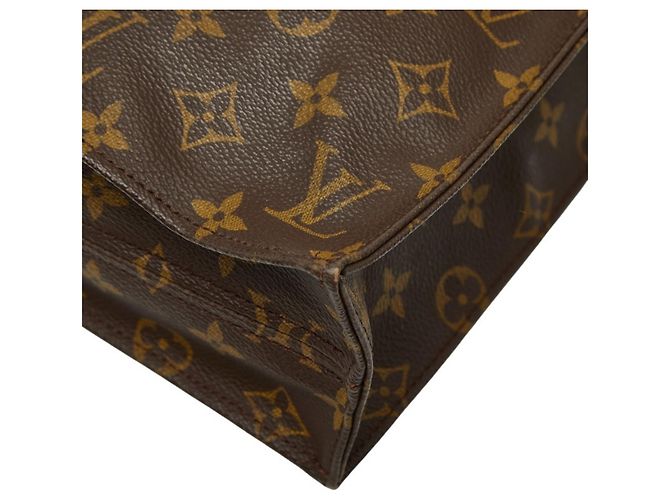 Louis Vuitton Monogram Sac Plat Handtasche M51140 Braun - Ansicht 6