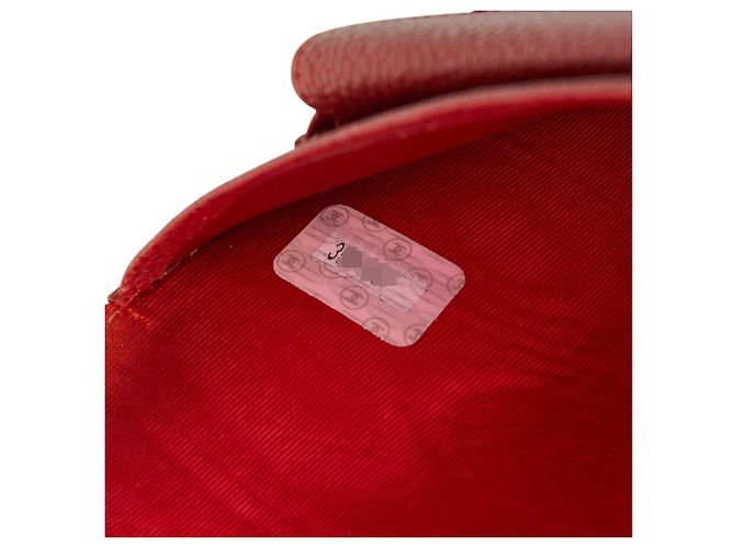 Couverture de carnet Chanel Coco Mark en cuir caviar rouge - vue 10