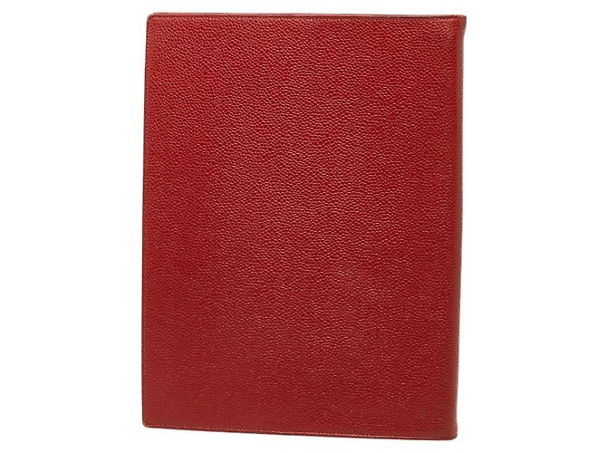 Couverture de carnet Chanel Coco Mark en cuir caviar rouge - vue 2