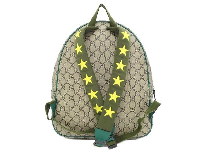 Zaino per bambini Gucci Multicolore Beige Verde - vista 2