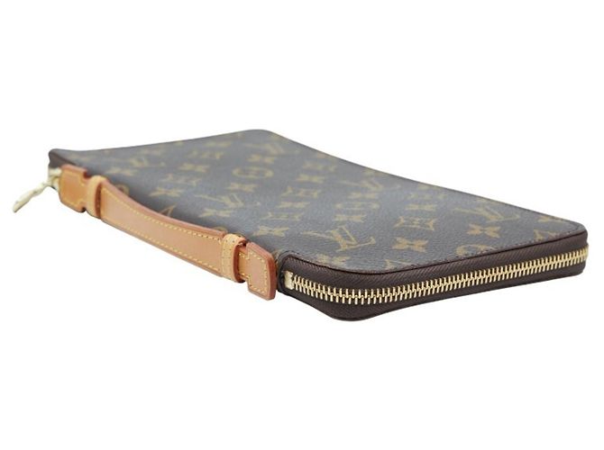 Organizer Lange Reisetasche Monogramm Geldbörse von Louis Vuitton Braun - Ansicht 4