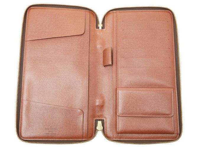 Organizer Lange Reisetasche Monogramm Geldbörse von Louis Vuitton Braun - Ansicht 8
