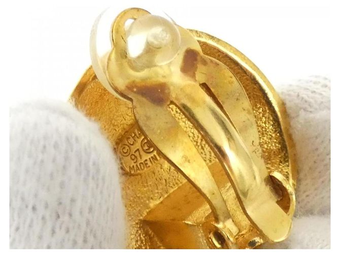 Orecchini a clip dorati Chanel D'oro - vista 5