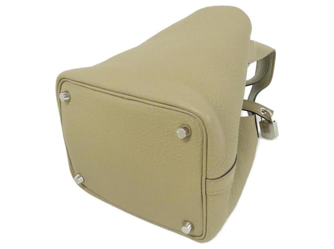 Borsa Picotin Lock PM di Hermès Beige - vista 2