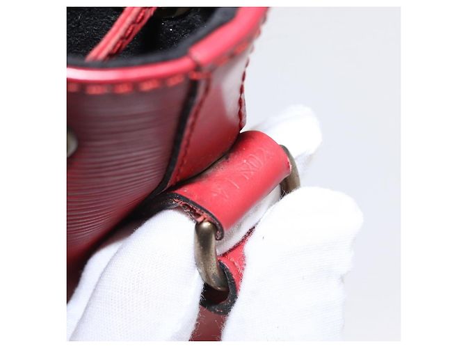 Noe Borsa Noé Louis Vuitton in pelle Epi grande Rosso - vista 7