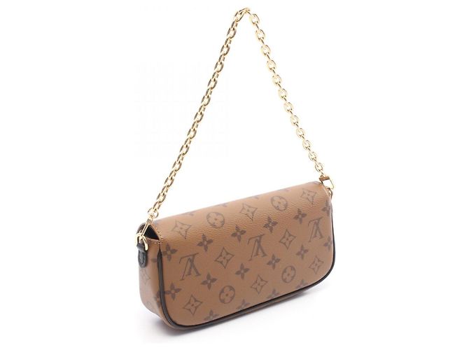 Borsa Louis Vuitton Ivy League Wallet on Chain Marrone Monogramma - vista 2