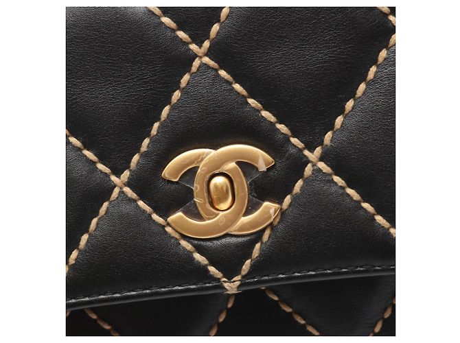 Borsa a mano Chanel Wild Stitch Nero - vista 13