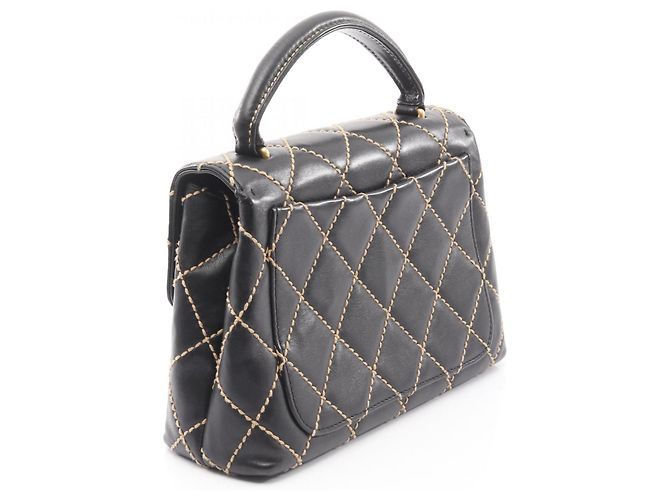 Borsa a mano Chanel Wild Stitch Nero - vista 2