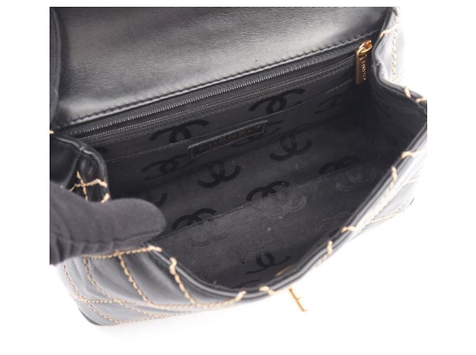 Borsa a mano Chanel Wild Stitch Nero - vista 3