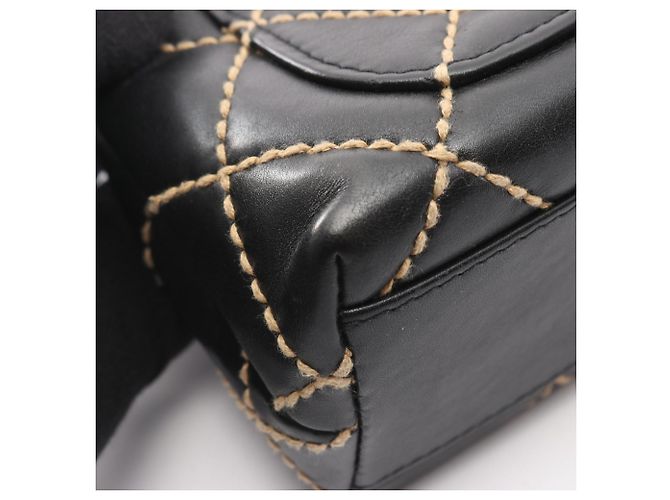 Borsa a mano Chanel Wild Stitch Nero - vista 7