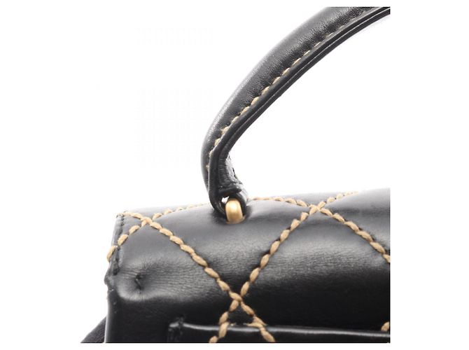 Borsa a mano Chanel Wild Stitch Nero - vista 9