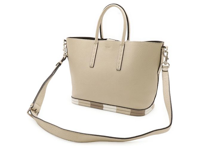 Borsa Fendi Selleria Beige Sabbia - vista 3