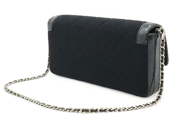 CHANEL 2.55 Borsa a Spalla Matelassé con Catena Nero - vista 3