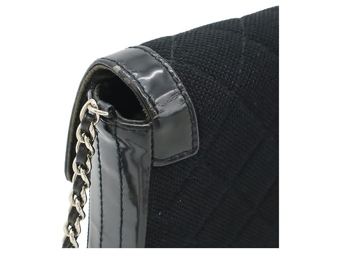 CHANEL 2.55 Borsa a Spalla Matelassé con Catena Nero - vista 5