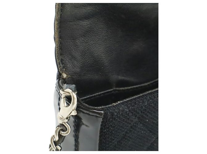 CHANEL 2.55 Borsa a Spalla Matelassé con Catena Nero - vista 7