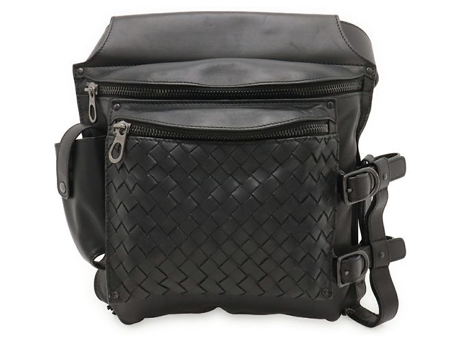 Marsupio in pelle nera Bottega Veneta Nero - vista 2