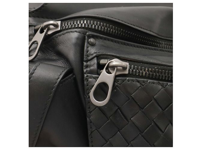 Marsupio in pelle nera Bottega Veneta Nero - vista 7