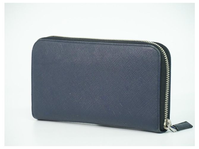 Prada Saffiano Wallet Leather Navy blue - view 2