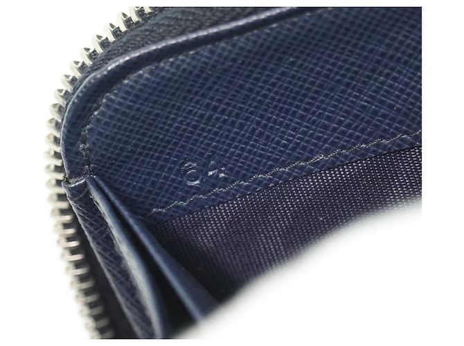 Prada Saffiano Wallet Leather Navy blue - view 6