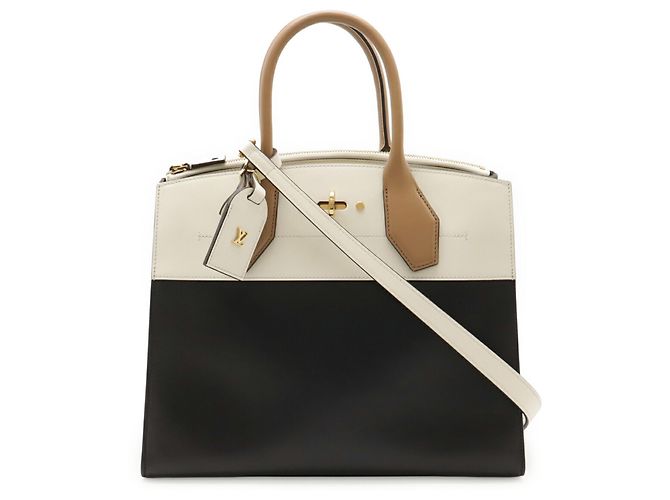 Borsa City Steamer MM Louis Vuitton Bianco - vista 2
