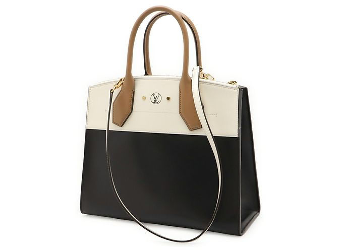Borsa City Steamer MM Louis Vuitton Bianco - vista 3