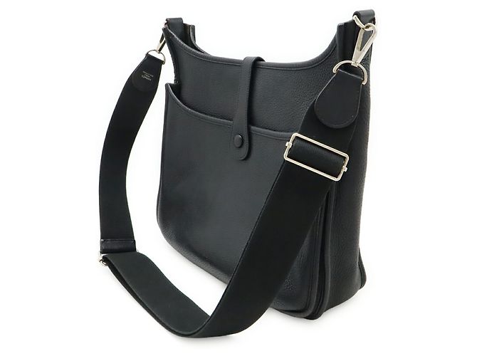 Borsa a Spalla Hermès Evelyn 3 III GM Nero - vista 3