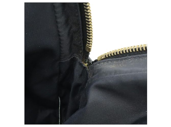 Borsa a Spalla in Nylon Nero Jacquard Chanel - vista 9