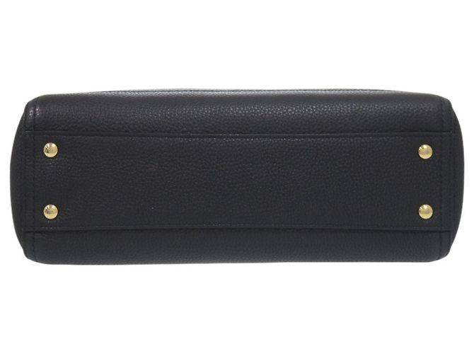 Borsa a Spalla in Pelle Gancini di Salvatore Ferragamo Nero - vista 3