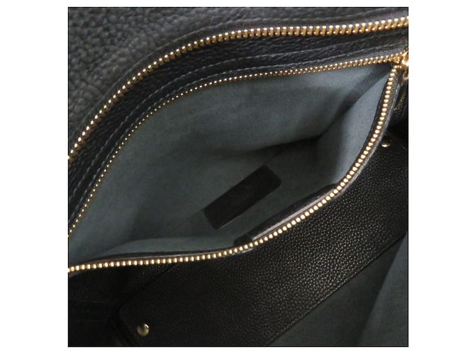 Borsa a Spalla in Pelle Gancini di Salvatore Ferragamo Nero - vista 6