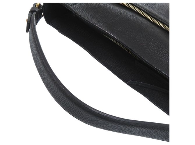 Borsa a Spalla in Pelle Gancini di Salvatore Ferragamo Nero - vista 8