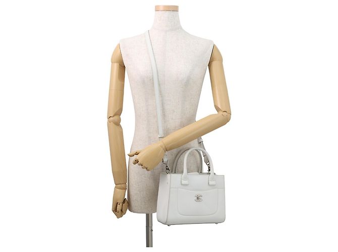 Borsa a mano piccola Neo Executive Coco Mark di Chanel Bianco - vista 5