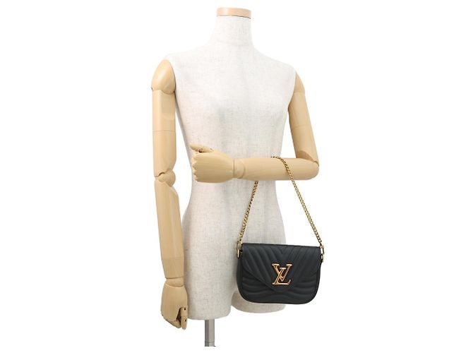 Borsa a Spalla Multi Pochette in Pelle di Vitello Louis Vuitton Nero - vista 4