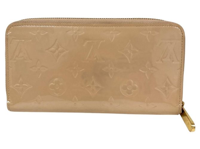 Cartera Zippy Monogram Vernis Louis Vuitton Beige - vista 2