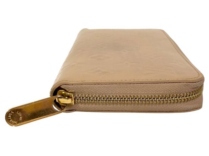 Cartera Zippy Monogram Vernis Louis Vuitton Beige - vista 3