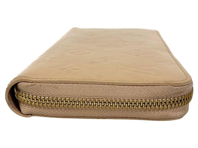 Cartera Zippy Monogram Vernis Louis Vuitton Beige - vista 4